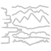 Sizzix Thinlits Dies 8PK Skyline Silhouettes