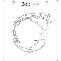 Sizzix Layered Stencils 4PK Painted