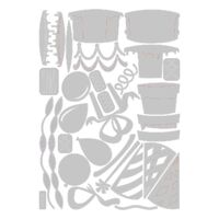 Sizzix Thinlits Die Set 32PK - Celebrate, Colorize by Tim Holtz 666258