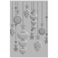 Sizzix 3-D Textured Impressions Embossing Folder Sparkly Ornaments