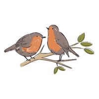 Sizzix Layered Clear Stamps Set 3PK Garden Birds