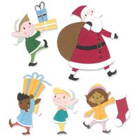 Sizzix Thinlits Die Set 10PK Santa and Elves