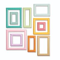 Sizzix Thinlits Die Set 4PK Dimensional Multi Frames