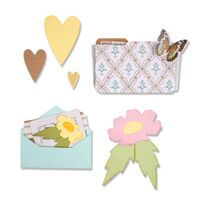 Sizzix Thinlits Die Set 11PK Envelope Folder and Flowers