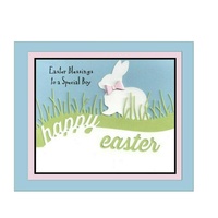 Memory Box Die Curved Happy Easter 99349 
