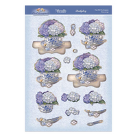 Hunkydory Crafts Floral Arrangements Deco-Large Set - Heartfelt Hydrangeas