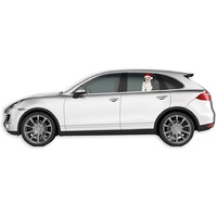 Joy Riders Car Window Cling Holiday Puppy