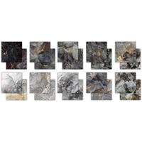 Craft Consortium Double-Sided Paper Pad 12X12 30/Pkg Ink Drops - Monochrome