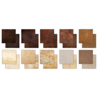 Craft Consortium Double-Sided Paper Pad 12X12 30/Pkg Leather Bound
