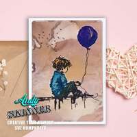 Creative Expressions Andy Skinner Nowhere to Go But Up 3.5in x 5.25in Pre-Cut Rubber Stamp