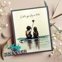 Creative Expressions Andy Skinner Let’s Go Fly a Kite 3.5in x 5.25in Pre-Cut Rubber Stamp