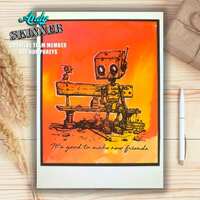 Creative Expressions Andy Skinner Spread a Little Kindness 4.2 in x 3.8 in Pre-Cut Rubber Stamp