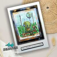Creative Expressions Andy Skinner Time Together 4.2 in x 3.8 in Pre-Cut Rubber Stamp