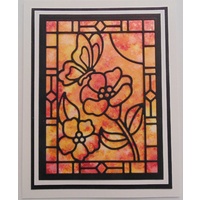 Sue Wilson Dies Stained Glass Collection Butterfly CED24002