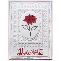 Sue Wilson Dies Festive Collection Deco Snowflake Background CED3203