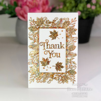 Creative Expressions Sue Wilson Frames and Tags Leafy Rectangle Craft Die