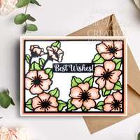 Creative Expressions Sue Wilson Frames and Tags Wild Rose Cover Plate CED4493