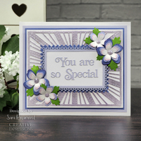 Sue Wilson Dies Background Collection Stitched Starburst CED7139