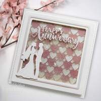 Sue Wilson Dies Background Checkered Heart CED7149