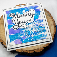 Sue Wilson Noble Shadowed Sentiments Collection Missing You CEDNE013