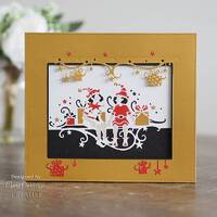 Paper Cuts Collection Die Double Edger Santa's Helpers CEDPC1183