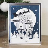 Sue Wilson Big Bold Words Believe Craft Die & Stamp Set CEDSD021