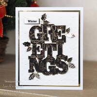 Sue Wilson Big Bold Words Greetings Craft Die & Stamp Set CEDSD022