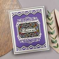 Sue Wilson Mini Shadowed Sentiments I Smile When I Think Of You - CEDSS042