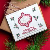 Sue Wilson Festive Shadowed Sentiments - Wishing You Peace Love & Joy - CEDSS054