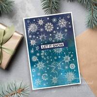 Creative Expressions Kaleido-Snow 4 x 6 in Pre Cut Rubber Stamp CER046