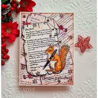 Creative Expressions Letter To Santa 4 x 6 in Pre Cut Rubber Stamp CER048