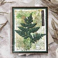 Creative Expressions Nature Fragments 4 x 6 in Pre Cut Rubber Stamp CER051