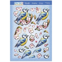Hunkydory Crafts Spring Cheer Deco-Large Set - Beautiful Blue Tit