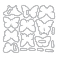 Sizzix Tim Holtz Flutter Stamps and Die Set CMS294 662269