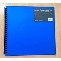 Couture Creations 12x12 Work-In-Progress Scrapbooking Folder Blue 