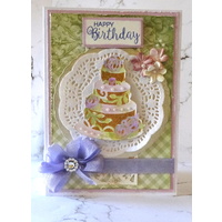 Cut and Foil Die Hotfoil Stamp Lavish Ballroom Wedding Cake