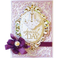 Cut and Foil Die Hotfoil Stamp Decorative Nesting Chandelier Frames