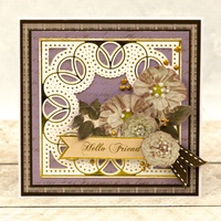 Cut and Foil Die Hotfoil Stamp Gentleman's Crafter Cathedral Window Background
