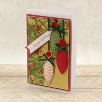 Cut and Hotfoil Stamp Dimensional Decorations Beaded Bauble
