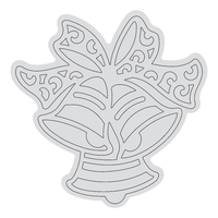 Couture Creations Stamp Deck the Halls Ringing Bells Outline (1pc)