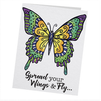 Couture Creations Stamp & Colour Outline Stamps Spread Your Wings Butterfly
