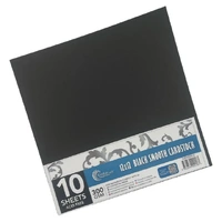 12 X 12 Black Smooth Cardstock - 300gsm - 10 Sheets