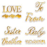 Couture Creations Cut and Foil Die Sentiments Bundle 1