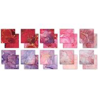 Craft Consortium Double-Sided Paper Pad 6X6 40/Pkg Ink Drops - Rose