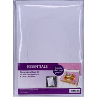 Hunkydory Crafts Dimensional Oval Card Kit White A5 21cm x 15cm