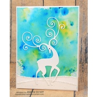 Impression Obsession Die Reindeer Flourish DIE336V 