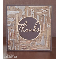 Memory Box 3D Embossing Folder 4.5x5.75 Toolshed