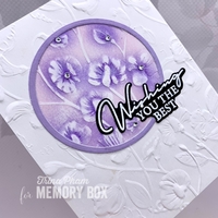 Memory Box 3D Embossing Folder 4.5x5.75 Blooming Sweet Pea