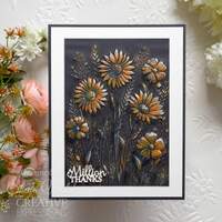 Creative Expressions Wildflowers 5 in x 7 in 3D Embossing Folder EF3D-070