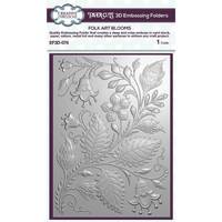Creative Expressions Folk Art Blooms Embossing Folder and Stencil Bundle